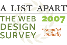 2007 Web Design Survey logo