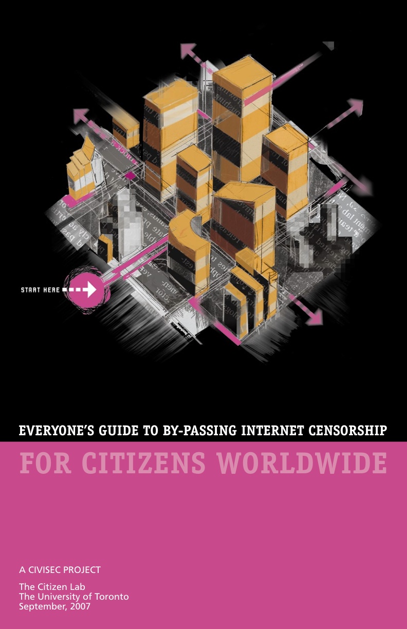 Cover of “Everyone’s Guide to By-Passing Internet Censorship for Citizens Worldwide”