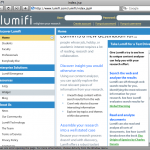 Example of a Lumifi window that is cropped because the browser window is not large enough.