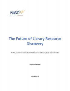 Cover page from the NISO white paper 
