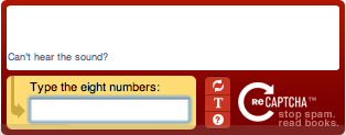 reCAPTCHA audio example