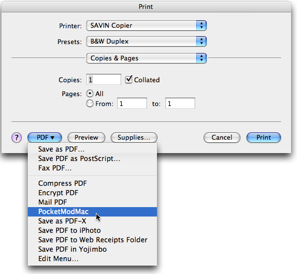 Print Dialog